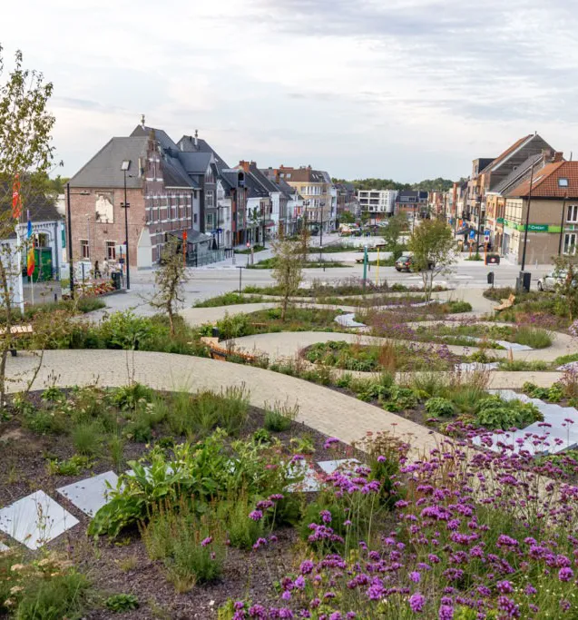 De Markt van Gavere in Oost-Vlaanderen