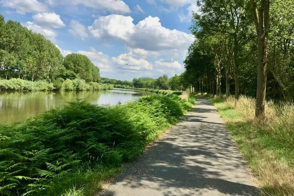 De Valeirroute in Gavere, Oost-Vlaanderen