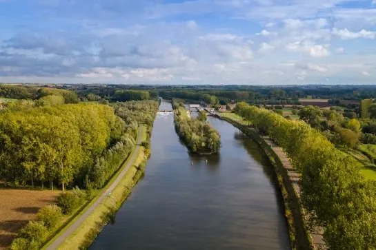 De Schelde in Gavere, Oost-Vlaanderen