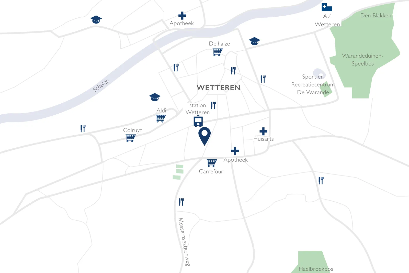 Nieuwbouw appartementen park leon te koop in Wetteren bij Landbergh 1