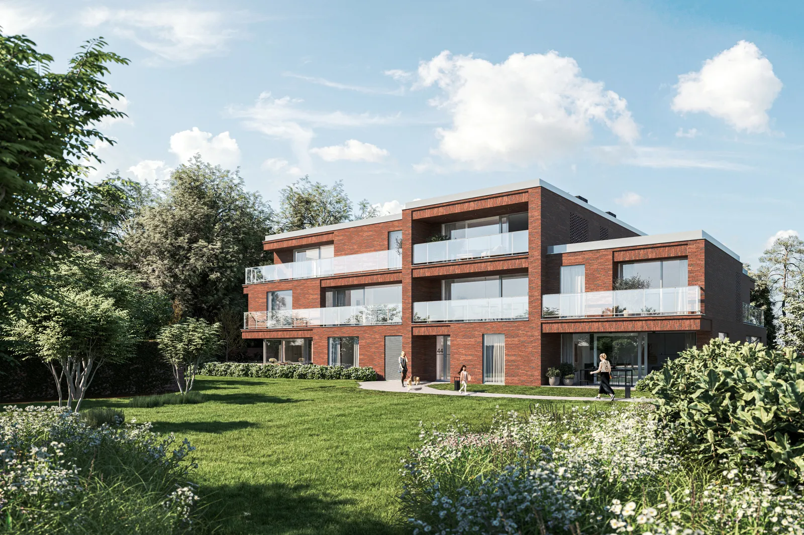 Nieuwbouw appartementen park leon te koop in Wetteren bij Landbergh 8