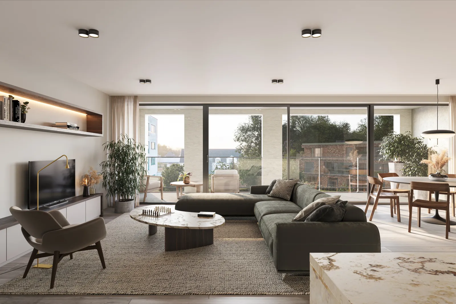 Nieuwbouw appartementen park leon te koop in Wetteren bij Landbergh 4