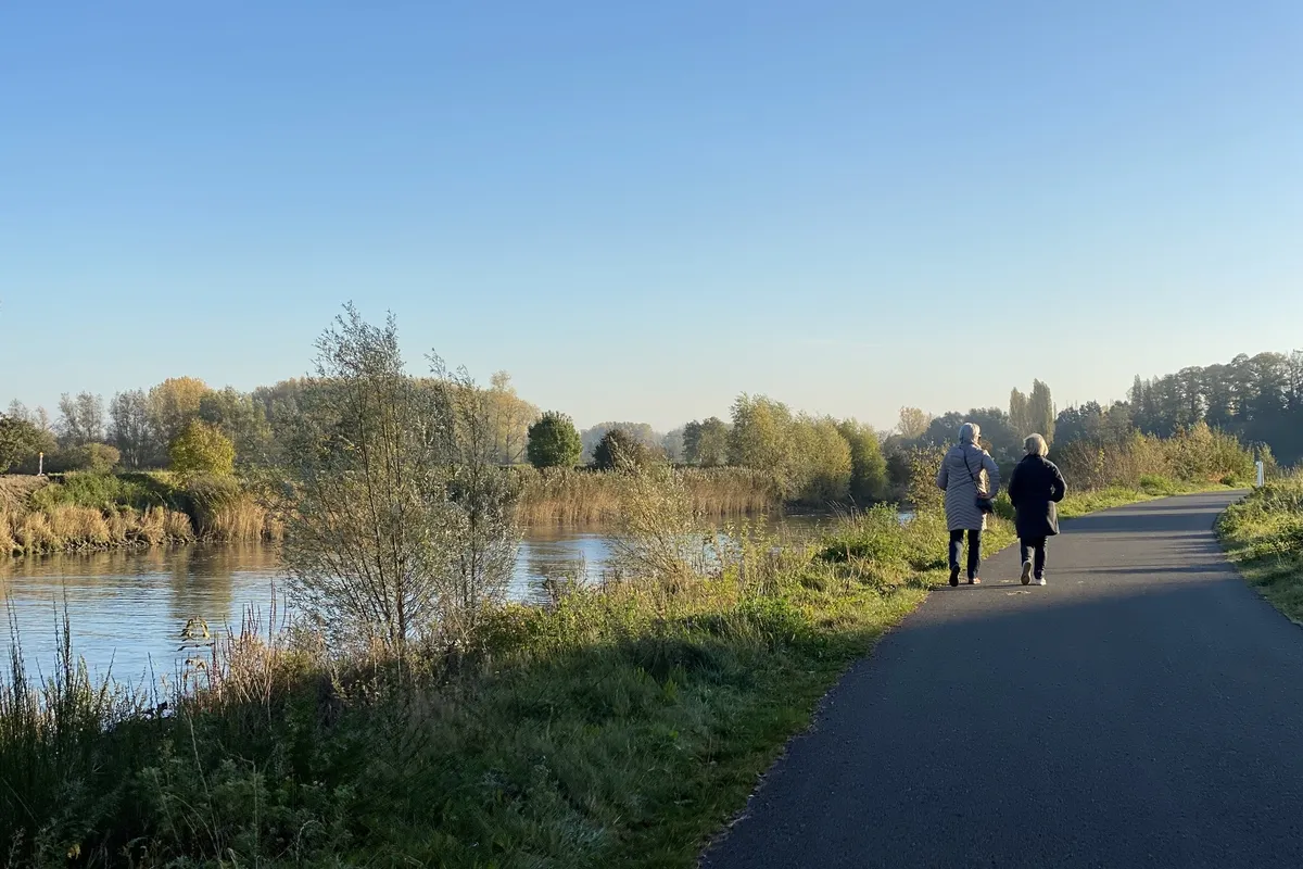 Dijk langs Schelde