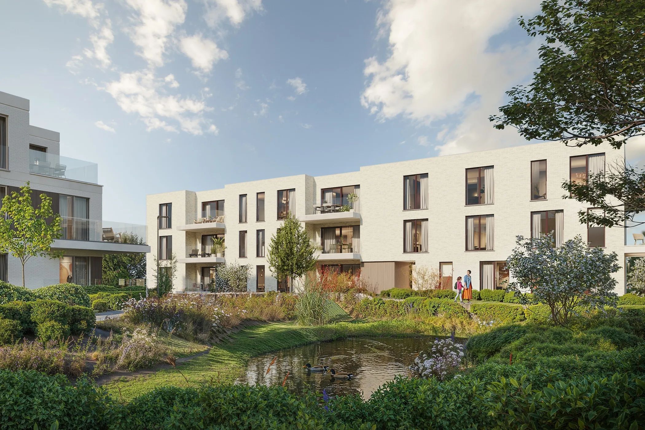 Kruishove kruisem blok4 exterieur tuin ochtend