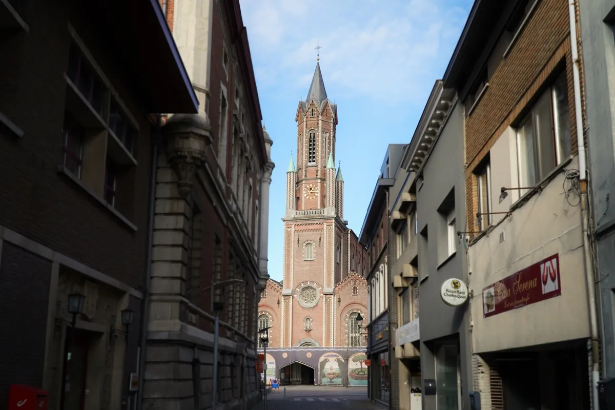 De kerk in Wetteren