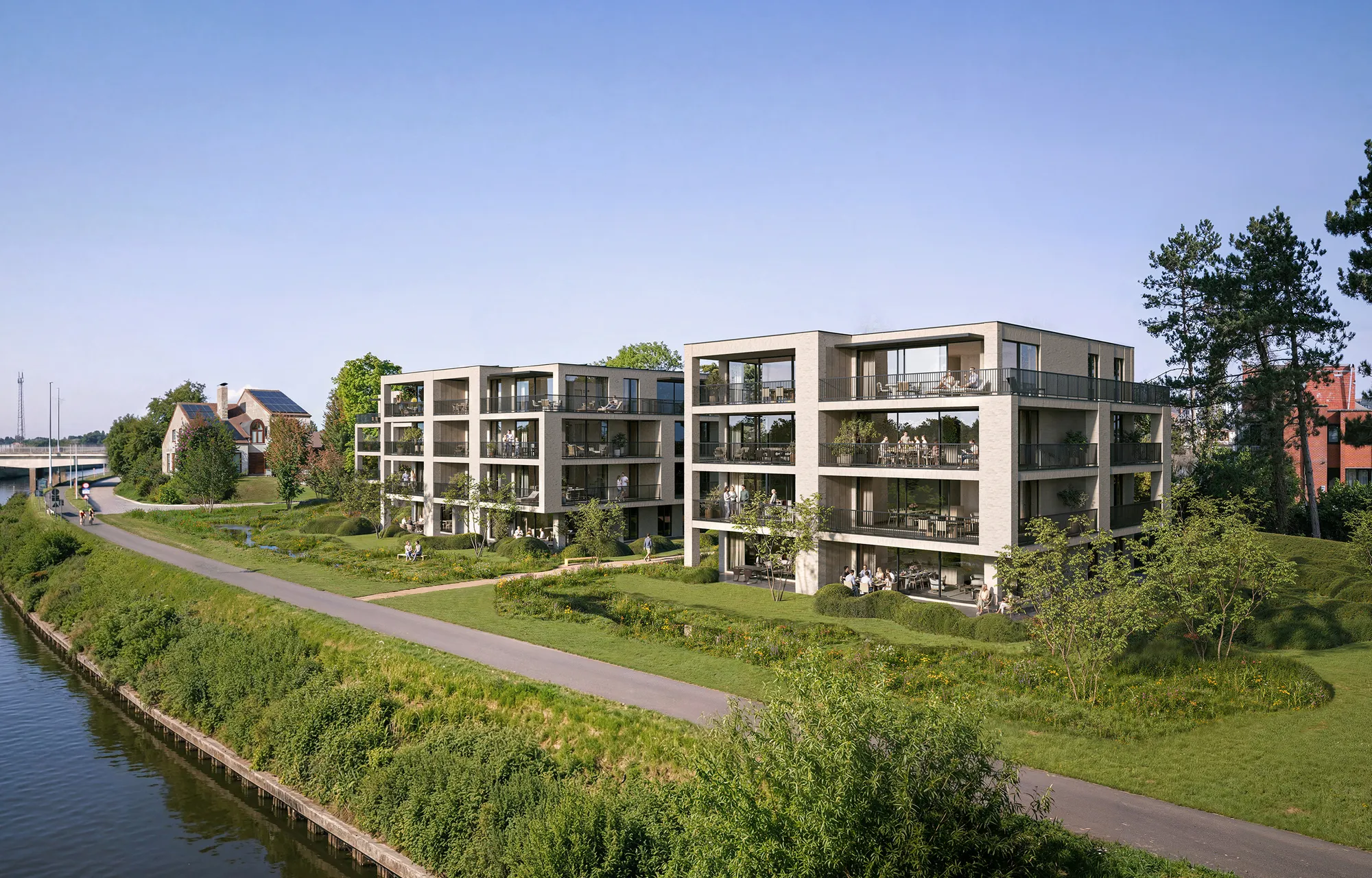 De Waterkant | Nieuwbouwappartementen te koop in Gavere